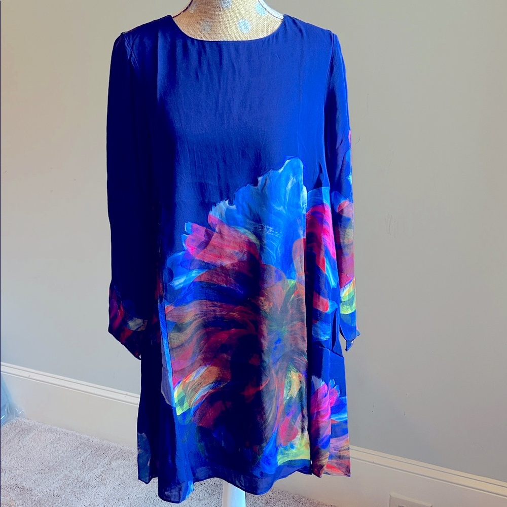 LEIFSDOTTIR FLARED SILK DRESS M